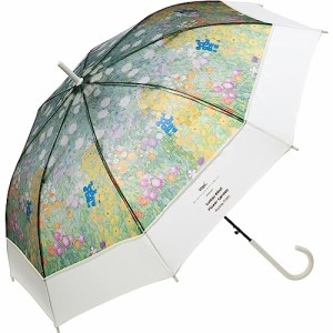 Wpc. 雨傘 ［ビニール傘］名画アンブレラ クリムト／フラワーガーデン 長傘 親骨61cm レディース 長く使える ジャンプ ミュージアムアン