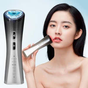 Le Dzx 美顔器 【最新登場 最新冷感エステ技術】美容器 自宅用美顔器 RF美顔器 EMS 微電流 冷感機能 LED 1台多役 6種類モード 3段階レベ