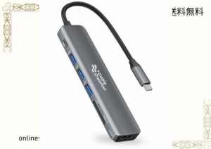 CableCreation USB Type C ハブ 7-in-1 USBハブ 4K HDMIポート 100W PD対応 5Gbps 高速データ転送 USB3.0/2*USB2.0/MicroSD/SDカードポー