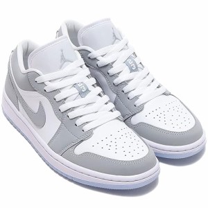 [ナイキ] エア ジョーダン 1 ロー W AIR JORDAN 1 LOW ホワイト/アルミニウム/ウルフグレー DC0774-105 日本国内正規品 24.0cm