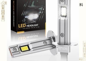 Zethors H1 LEDヘッドライト電球 16000LM 60W 400%明るい LEDヘッドライト 車変換キット 無極性 1:1ミニサイズ プラグアンドプレイ ハロ