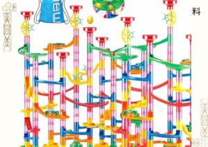 UQTOO 312個 ビーズコースター 知育玩具 スロープ ルーピング セット 子供 組み立 DIY 積み木 室内遊び 男の子 女の子 誕生日のプレゼン