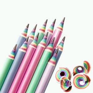 鉛筆 2B えんぴつ かきかた レインボー鉛筆 Rainbow Pencils 2b 鉛筆 女の子 可愛い鉛筆くておしゃれな鉛筆12本1ダースセット|子供にレイ