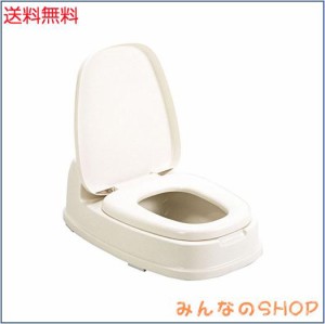 新輝合成 トンボ 洋式便座 両用型 段差あり 和式トイレ用 ベージュ 61×40.5×20.5cm 介護 日本製