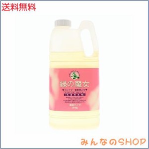 【大容量】 緑の魔女 ランドリー柔軟剤入り(柔軟剤入り洗濯用洗剤) 2kg 業務用