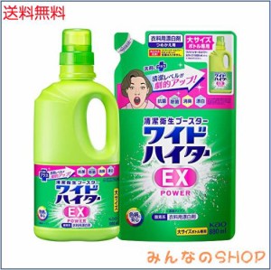 【まとめ買い】ワイドハイターEXパワー 液体 大 本体+詰替用 880ml フローラル