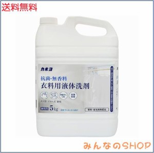 【大容量】カネヨ石鹸 抗菌・無香料 衣料用洗剤 液体 業務用 5kg コック付き