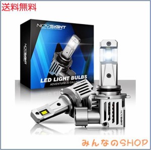 NOVSIGHT HB4 55W 12000LM 無極性 LEDヘッドライトHB4 切れのいいカットライン 6500K 新車検対応 高品質LEDチップ搭載 高輝度 DC9-32V 36