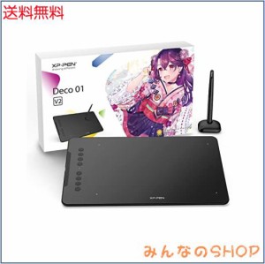 XPPen ペンタブレット Decoシリーズ 板タブ スマホ対応 絵描き ペイントソフト付き イラストコンテスト記念版 Deco01V2 Android