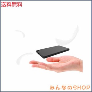 TNTOR モバイルバッテリー 大容量10000mAh 超薄8.8mm iPone＆Android対応 (黒)【PSE認証済】