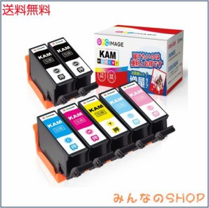 GPC Image KAM-6CL-L 6色パック+ KAM-BK-L (計7本) 増量タイプ エプソン 用 インクカートリッジ カメ Epson 用 KAM-6CL KAM-BK 互換イン