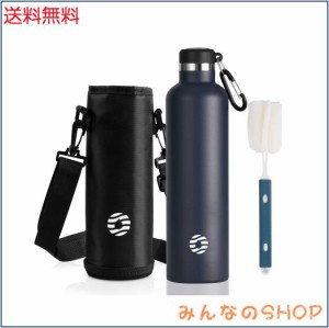 FJbottle 水筒 1リットル 真空断熱 保温 保冷 第2世代 ステンレスボトル 直飲み スポーツボトル スポーツ飲料対応 水筒カバー 洗浄用スポ