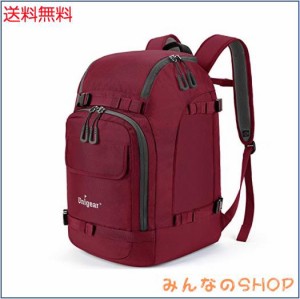 Unigear スノーボード バックパック スキー ブーツバッグ 大型 スキーヘルメット バッグ 大容量 50L 3色 (レッド)