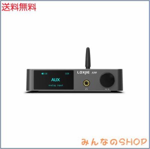 LOXJIE A30 パワーアンプ HI-FI ステレオ デジタルアンプ DAC ヘッドホンアンプ 一体「MA12070」アンプIC搭載/EQ・高低音調節可能/Blueto