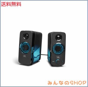 JBL QUANTUM DUO ゲーミングスピーカー/USB 3.5mm 接続/Bluetooth/ワイヤレス スピーカー/サラウンド/ライティング/ブラック JBLQUANTUMD