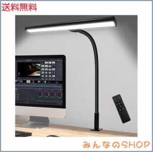 デスクライト LEDPTS.jp LED 調色 調光 非対称配光 高輝度 クリップライト 目に優しい 360度回転アーム タイマー 記憶機能付き タッチセ