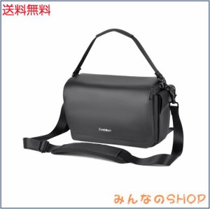 Cwatcun カメラバック デジタルカメラ用バッグ ショルダーバッグ カメラケース 防水加工 Nikon Canon Sony DSLR SLR 大容量 男女兼用 お