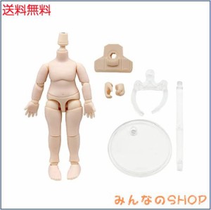 niannyyhouse DODボディ 10cm 可動フィギュア素体 オビツドール 11cm、GSC、1/12BJD人形ヘッド に適用 (Milky White+A)