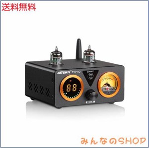 AIYIMA T9 PRO 200W Bluetooth 5.0 真空管アンプ D級HiFiデジタルアンプ 2.0/2.1ch真空管パワーアンプ VUメーター、低音高音コントロール