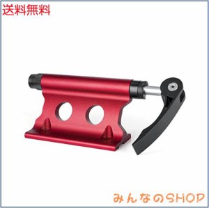 CXWXC 自転車 前フォーク受け スタンド クイックリリース、12mm/15mmスルーアクスル対応 車載と室内保管など用 レッド（CX-C09）