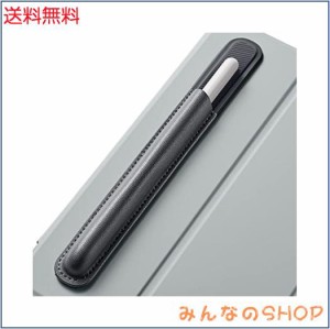 ESR ペンシルホルダー Apple Pencil（第2/1世代）対応 スタイラスペン用 ヴィーガンレザー タッチペンホルダー しっかりペンシル保護 接