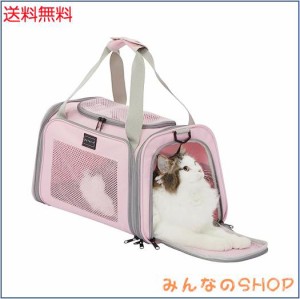 PETSFIT 猫 キャリー バッグ ペットキャリー バッグ？ 犬 キャリーバッグ 中・大型猫用・小型犬・うさぎ用 変形しない 車載/ドライブ/キ