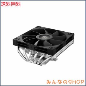 DeepCool AN600 ロープロファイル CPU クーラー高性能、6 銅製ヒートパイプ、180 ワット TDP 、高さ 67 mm、スリム 120 mm PWM FDB ファ