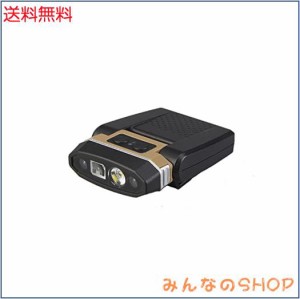 Max 290ルーメン 充電式LEDヘッドライト ヘルメットライト クリップ式 0-120°角度調整可能 キャップライト 5段階切替 防水性能IPX5 帽子