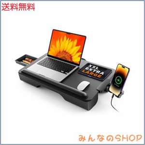 SAIJI 膝上テーブル テーブルクッション デスクトップ ノートパソコンデスク 引き出し付き PC クッション テーブル 膝上作業 PCデスク ひ