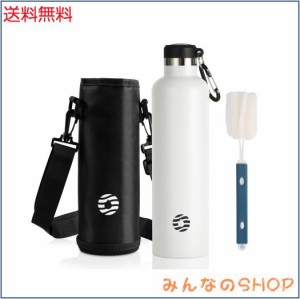 FJbottle 水筒 1リットル 真空断熱 保温 保冷 第2世代 ステンレスボトル 直飲み スポーツボトル スポーツ飲料対応 水筒カバー 洗浄用スポ