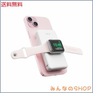 iWALK MAG-Xモバイルバッテリー マグネット式ワイヤレス充電 Apple Watch充電器10000mAh PD急速充電 Apple Watchとiphone同時充電 アップ