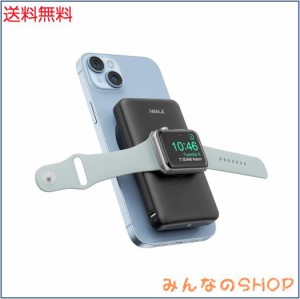 iWALK MAG-Xモバイルバッテリー マグネット式ワイヤレス充電 Apple Watch充電器10000mAh PD急速充電 Apple Watchとiphone同時充電 アップ