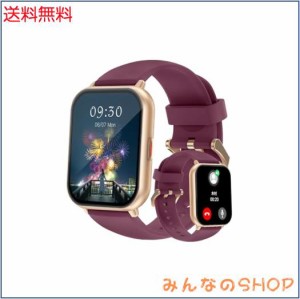 RUIMEN スマートウォッチ 通話機能付き レディース Smart Watch iPhone アンドロイド対応 女性生理周期管理 歩数計 腕時計 着信通知 睡眠