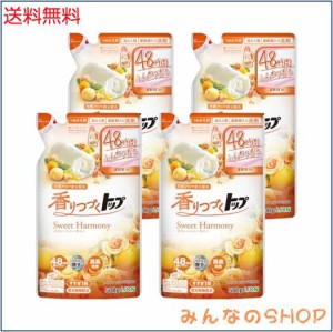 香りつづくトップ Sweet Harmony 液体洗剤 つめかえ用 500g×4個