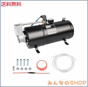 15A オイルレス エアーコンプレッサー 150PSI 3Ｌ 24V タンク容量 ホーン改造 普通車 軽自動車のタイヤ ボール ゴムボートなどの空気入れ