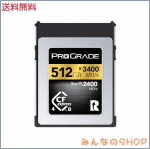 ProGrade Digital CFexpress 4.0 Type B GOLD 512GB カード (最大読込3400MB/s 持続書込2400MB/s) プログレードデジタル 正規輸入品 【Am