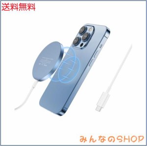 マグセーフ充電器 マグネット式 ワイヤレス充電器 iPhone15/14/13/12シリーズ対応 Type-C