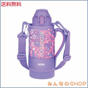 サーモス 水筒 真空断熱スポーツボトル 800ml パープルピンク 保冷専用 子供用 ポーチ付き 肩に優しいストラップ FJS-800F PL-P