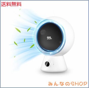 Yukicam サーキュレーター 【2024新登場＆左右自動首振り＆静音】扇風機 DCモーター 省エネ 上下角度調節 卓上扇風機 無段階変速 強力 パ