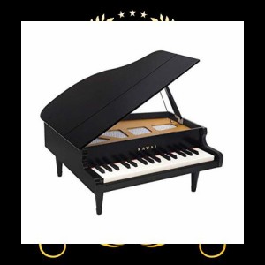 河合楽器製作所 KAWAI グランドピアノ ブラック 1141 本体サイズ:425×450×205 mm(脚付き・蓋閉じ状態)