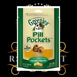 グリニーズ ピルポケット チキン味 犬用 Greenies Pill Pockets for Dogs カプセル用 7.9oz (224g) [並行輸入品]