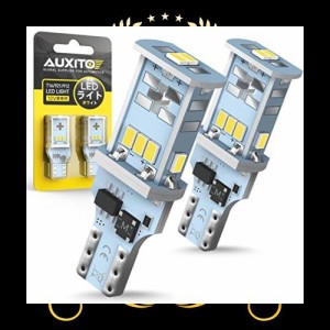 AUXITO T16 LED バックランプ 爆光1300ルーメン キャンセラー内蔵 バックランプ T16 / T15 3020LED10連 24ヶ月保証 12V 無極性 ホワイト 