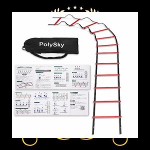 【国内保証】トレーニングラダー PolySky ラダー トレーニング 野球 サッカー 3m 4m 6m 9m 10m 収納袋付き スピードラダー 瞬発力 敏捷性