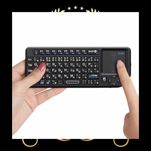 Ewin キーボード ワイヤレス ミニ 2.4GHz 無線 keyboard mini Wireless 日本語配列(72キー) タッチパッド搭載 超小型 マウス一体型 USB 