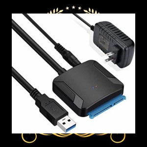 WOSOB SATA USB 変換ケーブル hdd 3.5 usb 2.5/3.5インチ 変換アダプター SSD HDD データ取り出しSATA3 USB 3.0 変換ケーブル UASP対応 