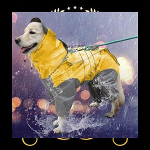 犬レインコート 犬用 ポンチョ ペットレインコートカッパ 雨合羽 防水 防雪 防塵 防風 小型犬 中型犬 大型犬 帽子付き 耐久性 通気 着脱