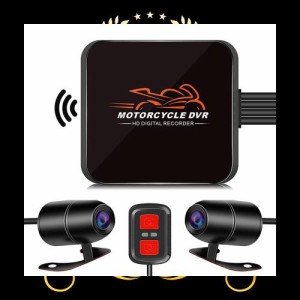 Motocam バイク用ドライブレコーダー 前後防水カメラ IP67 自転車 バイク ドラレコ 1080P 200万画素 WIFI機能 APP対応 携帯連携 煽り運転