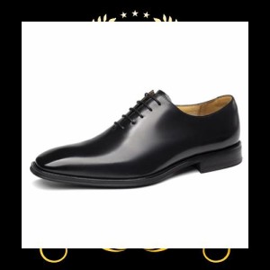 [フォクスセンス] ビジネスシューズ 革靴 メンズ 本革 ドレスシューズ 高級紳士靴 内羽根 プレーントゥ 高級レザー フォーマル ブラック 