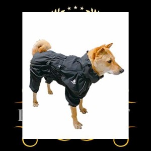 ASMPET 犬 ジャケット コート 秋冬服 ドッグウェア ペット服 防風 防寒 夜間反射 犬服 ジャケット 防水 犬洋服コート 防雪 背中開き ファ