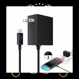 Switch OLED/Switch/Switch Lite用 NS ACアダプター スイッチ 充電器 ドック代用品 TVモード対応 PSE認証済 安全保護 USB Type-Cコネクタ